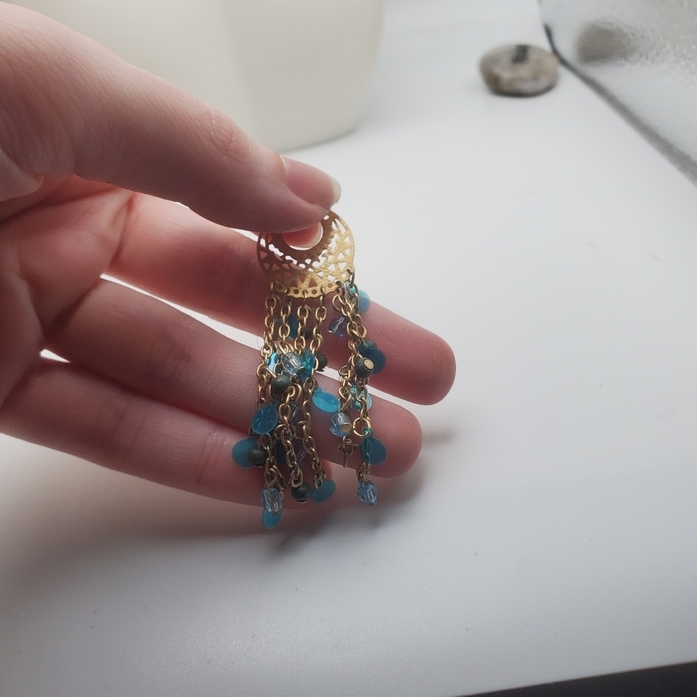 Bohemian whimsical dangle necklace pendant ❤️
